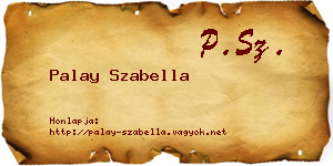 Palay Szabella névjegykártya